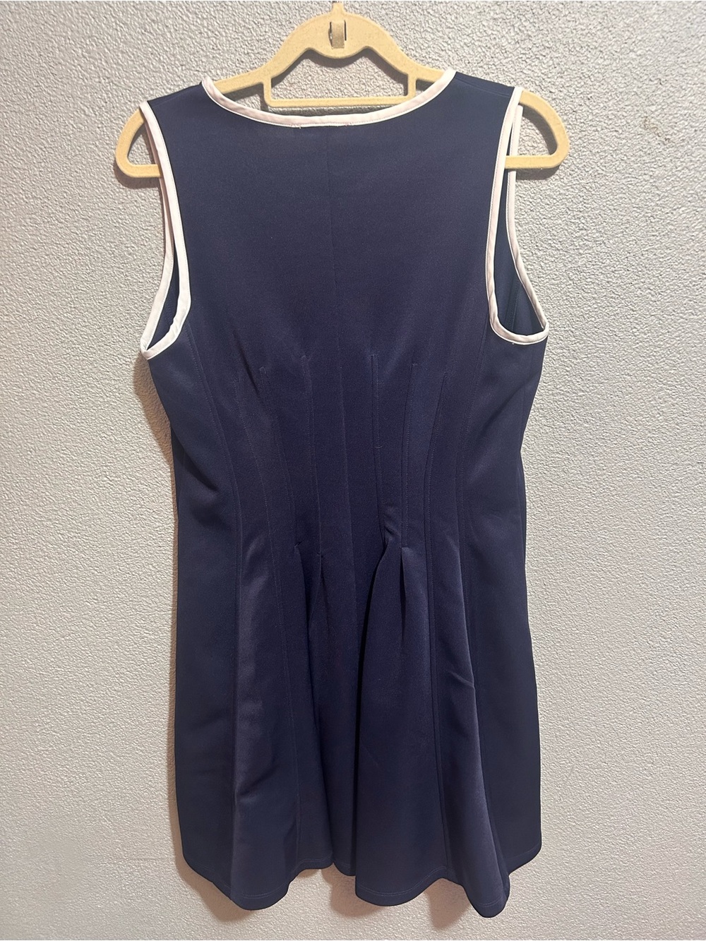 Betsy Johnson navy and white zippered dress size 14 - Picture 8 of 13